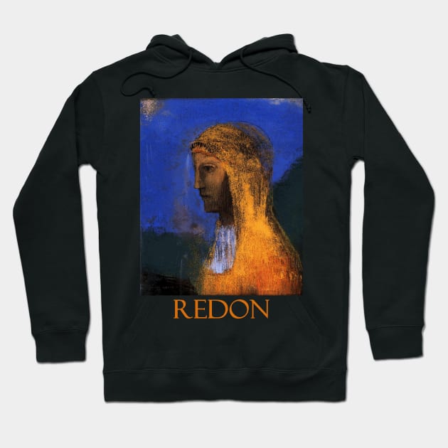 The Druidess (1893) by Odilon Redon Hoodie by Naves